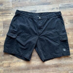 Harley Davidson Cargo Shorts Mens 42 Canvas Black Pockets Biker Motorcycle